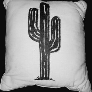 Cactus Design Throw Pillow
